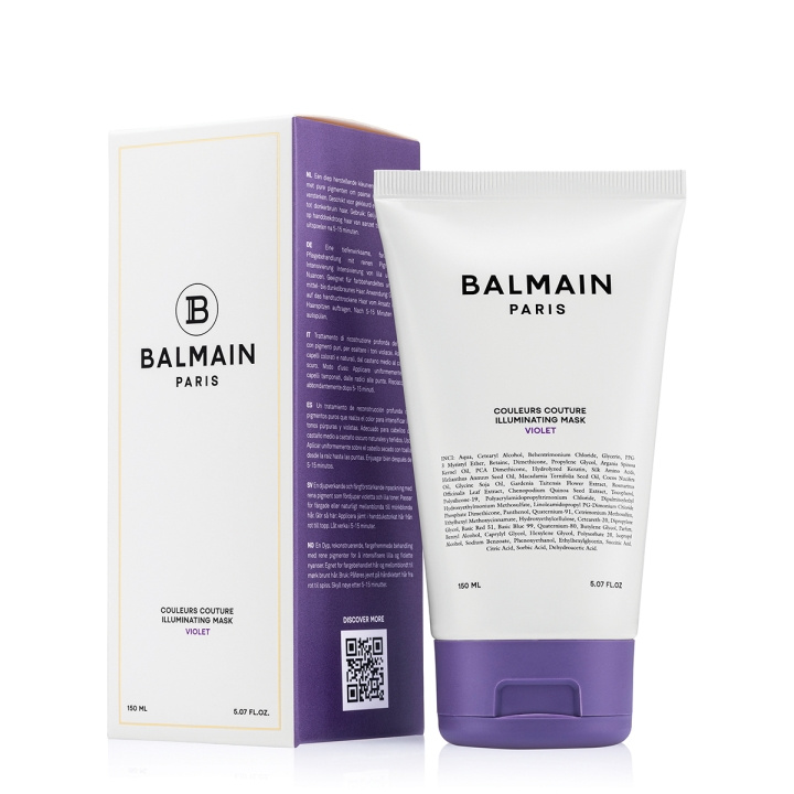 Balmain Hair Couleurs Couture Illuminating Violet Mask - Fiolett - 150 ml i gruppen HELSE OG SKJØNNHET / Hår & styling / Hårpleie / Hårmaske hos TP E-commerce Nordic AB (D29153)