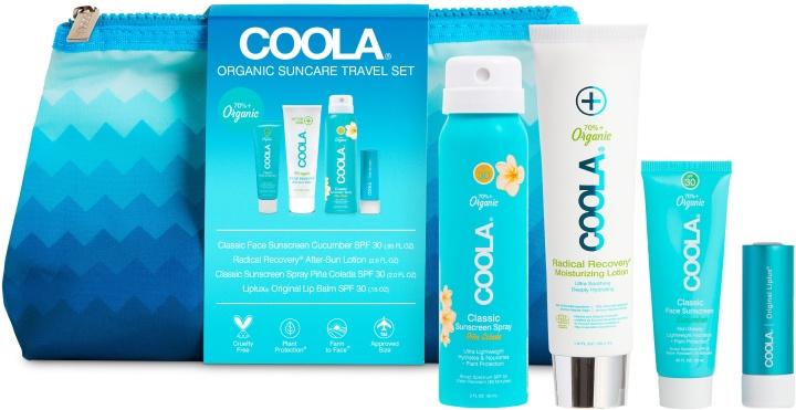Coola Signature 4 Piece Travel Kit - reisestørrelse i gruppen HELSE OG SKJØNNHET / Hudpleie / Soling / Solkrem hos TP E-commerce Nordic AB (D29211)
