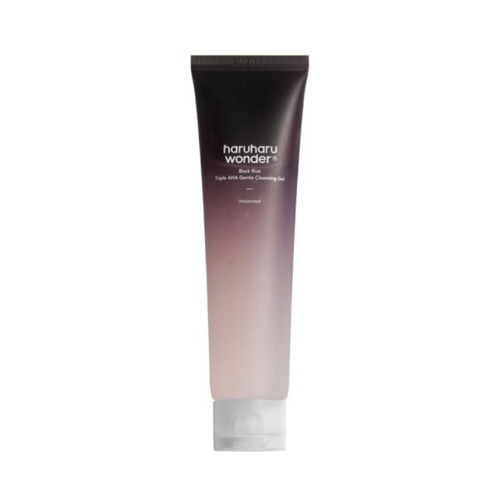 Haruharu Wonder Black Rice Triple AHA Gentle Cleansing Gel - Svart - 100 ml i gruppen HELSE OG SKJØNNHET / Hudpleie / Ansikt / Rengjøring hos TP E-commerce Nordic AB (D29257)