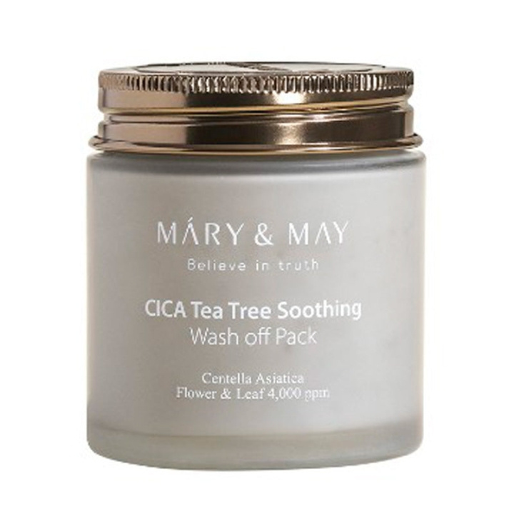 Mary&May Cica Tea Tree Soothing Wash Off Pack - 125 g i gruppen HELSE OG SKJØNNHET / Hudpleie / Ansikt / Masker hos TP E-commerce Nordic AB (D29265)
