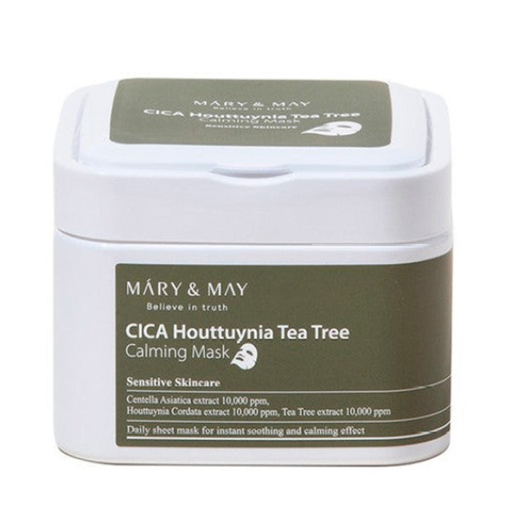 Mary&May Cica Houttuynia Tea Tree Calming Mask - 30 stk - 400 ml i gruppen HELSE OG SKJØNNHET / Hudpleie / Ansikt / Masker hos TP E-commerce Nordic AB (D29267)