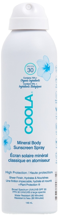 Coola Mineralsk kroppsspray uten parfyme - SPF 30 i gruppen HELSE OG SKJØNNHET / Hudpleie / Soling / Solkrem hos TP E-commerce Nordic AB (D29312)