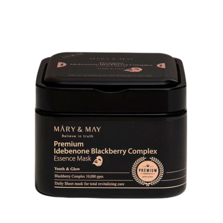 Mary&May Idebenone Blackberry Complex Essence Mask i gruppen HELSE OG SKJØNNHET / Hudpleie / Ansikt / Masker hos TP E-commerce Nordic AB (D29417)