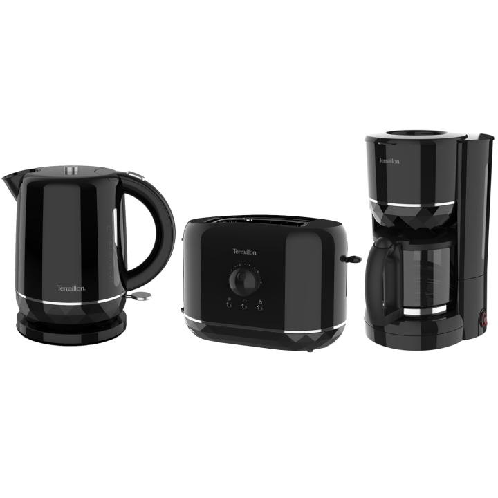 Terraillon Diamond Frukostpaket Serie Svart i gruppen HJEM, HUS OG HAGE / Husholdningsapparater / Kaffe og espresso hos TP E-commerce Nordic AB (D29489)