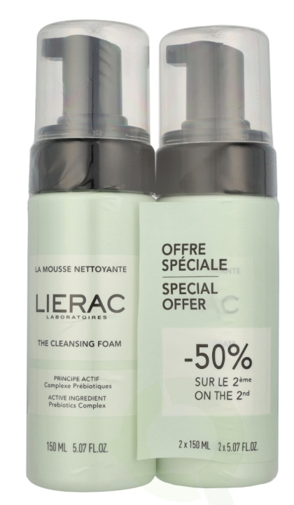 Lierac Paris Lierac The Cleansing Foam Duo Set 300 ml 2 x 150ml i gruppen HELSE OG SKJØNNHET / Hudpleie / Ansikt / Rengjøring hos TP E-commerce Nordic AB (D29549)