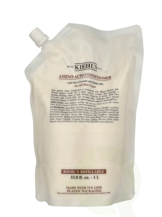 Kiehl\'s Amino Acid Conditioner Refill 1000 ml i gruppen HELSE OG SKJØNNHET / Hår & styling / Hårpleie / Balsam hos TP E-commerce Nordic AB (D29556)