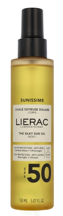 Lierac Paris Lierac Sunissime The Silky Sun Oil SPF50 150 ml i gruppen HELSE OG SKJØNNHET / Hudpleie / Soling / Solkrem hos TP E-commerce Nordic AB (D29566)