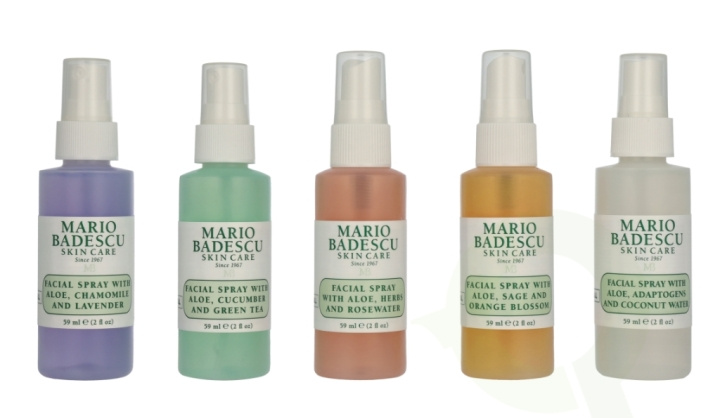 Mario Badescu Mini Mist Collection Set 295 ml Chamomile & Lavender 59ml/Hers, and Rosewater 59ml/Cucumber And Green Tea 59ml/Sage & Orange Blossom 59ml/Adaptogens & Coconut Water 59ml i gruppen HELSE OG SKJØNNHET / Hudpleie / Kroppspleie / Bodymist hos TP E-commerce Nordic AB (D29572)