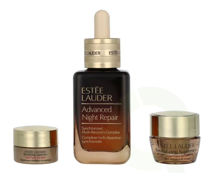 Estee Lauder Collagen Power Glow Set 58 ml Night Repair 50ml,/Revitalizing Supreme + Youth Power Eye Balm 3ml/Revitalizing Supreme/Youth Power Creme 5ml, i gruppen HELSE OG SKJØNNHET / Hudpleie / Ansikt / Hudserum hos TP E-commerce Nordic AB (D29589)