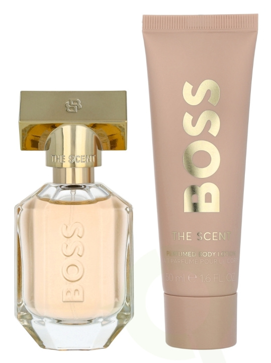 Hugo Boss The Scent For Her Giftset 80 ml Edp Spray 30ml/Body Lotion 50ml i gruppen HELSE OG SKJØNNHET / Duft og parfyme / Parfyme / Parfymebokser hos TP E-commerce Nordic AB (D29610)
