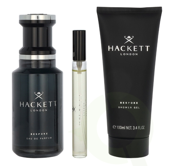 Hackett London Hackett Bespoke Giftset 210 ml Edp Spray 100 ml/Showergel 100 ml/Travel Spray 10 ml i gruppen HELSE OG SKJØNNHET / Duft og parfyme / Parfyme / Parfymebokser hos TP E-commerce Nordic AB (D29624)