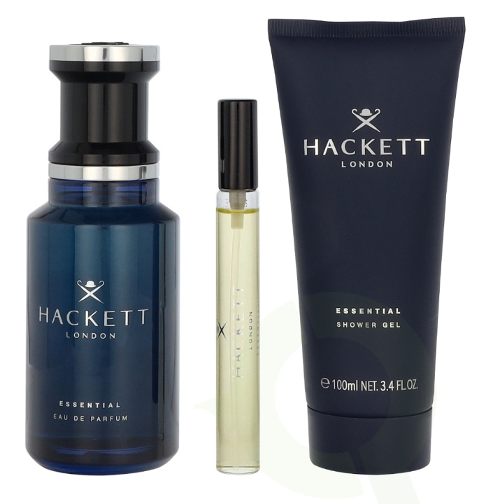 Hackett London Hackett Essential Giftset 210 ml Edp Spray 100 ml/Showergel 100 ml/Travel Spray 10 ml i gruppen HELSE OG SKJØNNHET / Duft og parfyme / Parfyme / Parfymebokser hos TP E-commerce Nordic AB (D29625)