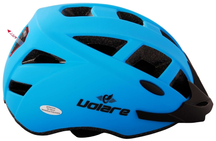 Volare Sykkelhjelm - Blå m/LED 54-58 cm (1128) i gruppen SPORT, FRITID & HOBBY / Sportsutstyr / Sykkeltilbehør / Hjelmer hos TP E-commerce Nordic AB (D29664)