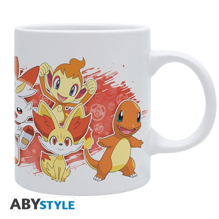 POKEMON Mug Fire Starters - Hvit - 320 ml i gruppen SPORT, FRITID & HOBBY / Morsomme produkter / Kopper hos TP E-commerce Nordic AB (D29684)