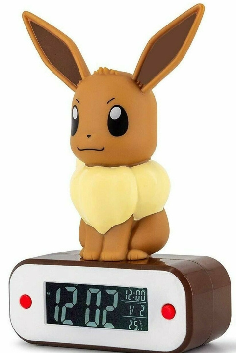 Pokémon Eevee lysende vekkerklokke (52800POKE8) i gruppen HJEM, HUS OG HAGE / Klokker & Teller / Vekkerklokker hos TP E-commerce Nordic AB (D29692)