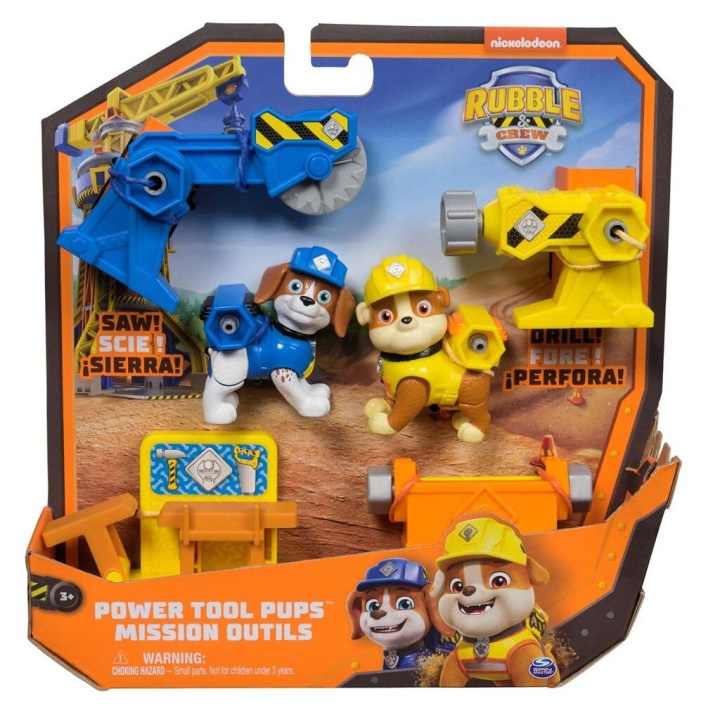 Rubble & Crew Power Tool Pups 2-pakning - (6071661) i gruppen LEKER, BARN OG BABY / Leker / Figurer, miniatyrer og tilbehør hos TP E-commerce Nordic AB (D29706)