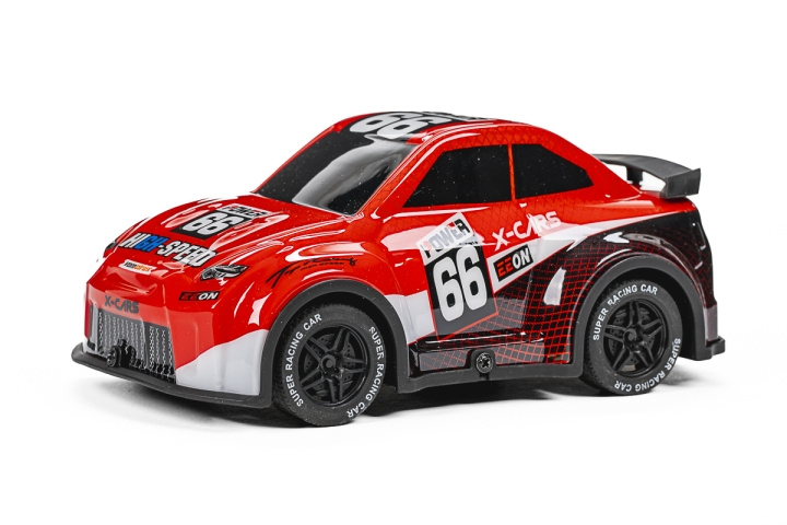 TEC-TOY Mini Rally R/C 1:24 2,4 GHz m/lys, rød (471275) i gruppen LEKER, BARN OG BABY / Radiostyrt / Radiostyrte biler hos TP E-commerce Nordic AB (D29724)