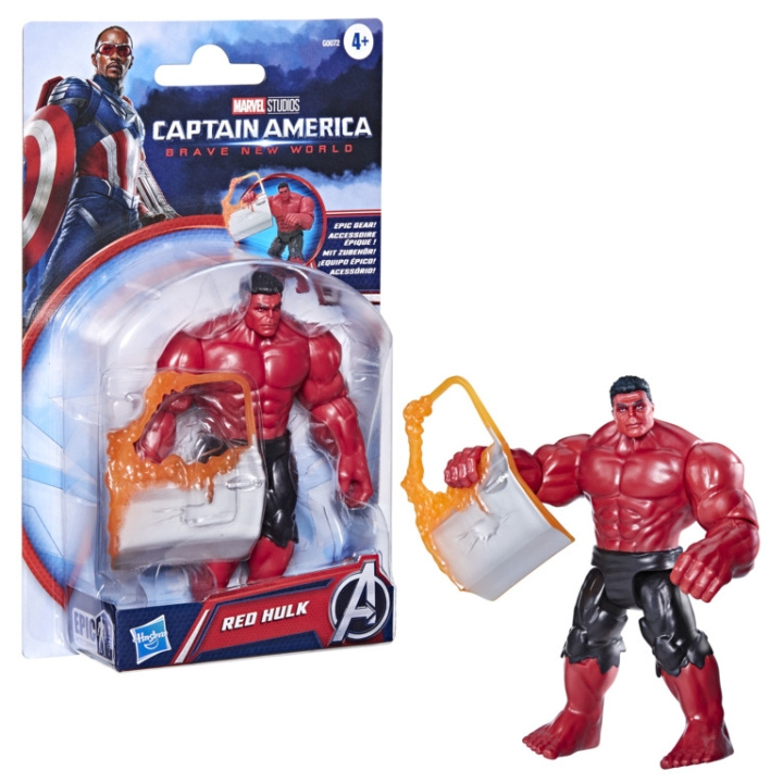 Marvel Captain America: Fagre nye verden - Røde Hulk (G0072) i gruppen LEKER, BARN OG BABY / Leker / Figurer, miniatyrer og tilbehør hos TP E-commerce Nordic AB (D29729)
