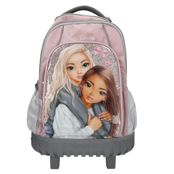 TOPModel Skolesekkvogn MY BFF - rosa-grå (413317) i gruppen LEKER, BARN OG BABY / Reise / Barnevesker / Ryggsekker hos TP E-commerce Nordic AB (D29809)