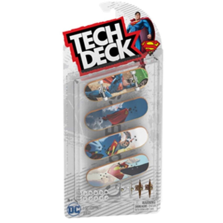 Tech Deck Skate 4 Pack Multipack - Superman (6073926) i gruppen LEKER, BARN OG BABY / Leker / Leksaker hos TP E-commerce Nordic AB (D29831)