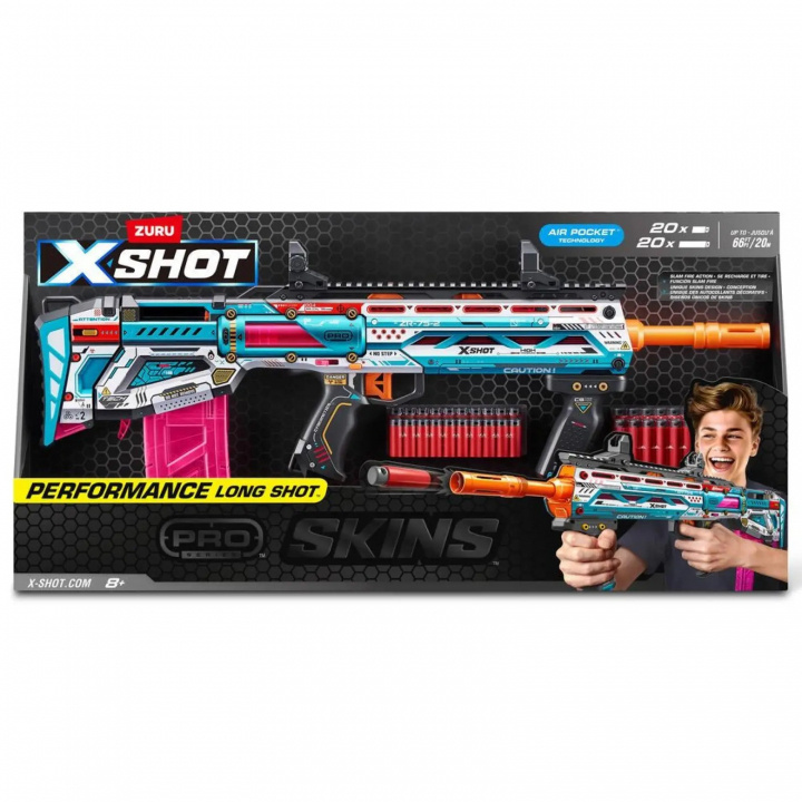 X-Shot Skins Pro Series - Longshot Blaster (40 dartpiler) (36600) i gruppen LEKER, BARN OG BABY / Leker / Actionspill hos TP E-commerce Nordic AB (D29862)