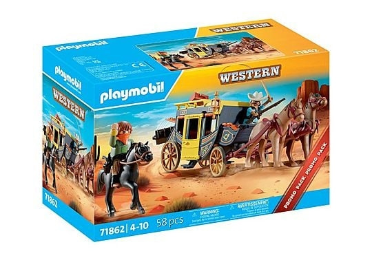Playmobil Historie: Diligence fra Ville Vesten (71862) i gruppen LEKER, BARN OG BABY / Leker / Lekesett hos TP E-commerce Nordic AB (D29880)