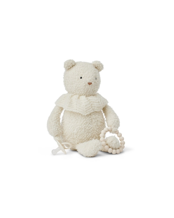 Smallstuff Aktivitetsbjørn, bouclè merinoull, off white - (40006-01) i gruppen LEKER, BARN OG BABY / Babyleker (0-3 år) / Kosedyr hos TP E-commerce Nordic AB (D29904)