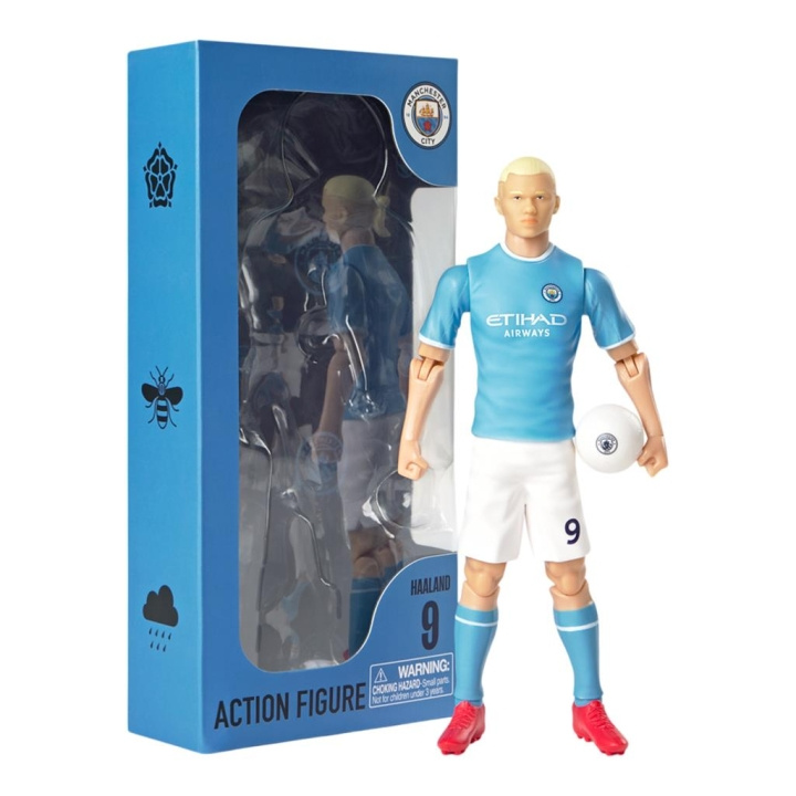 Socker Manchester City Erling Haaland 20 Cm (83323) i gruppen LEKER, BARN OG BABY / Leker / Figurer, miniatyrer og tilbehør hos TP E-commerce Nordic AB (D29973)