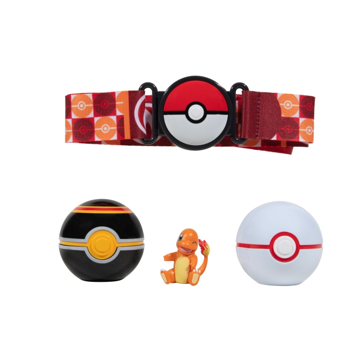 Pokémon Clip N Go Beltesett - Charmander (PKW3163) i gruppen LEKER, BARN OG BABY / Leker / Figurer, miniatyrer og tilbehør hos TP E-commerce Nordic AB (D29977)