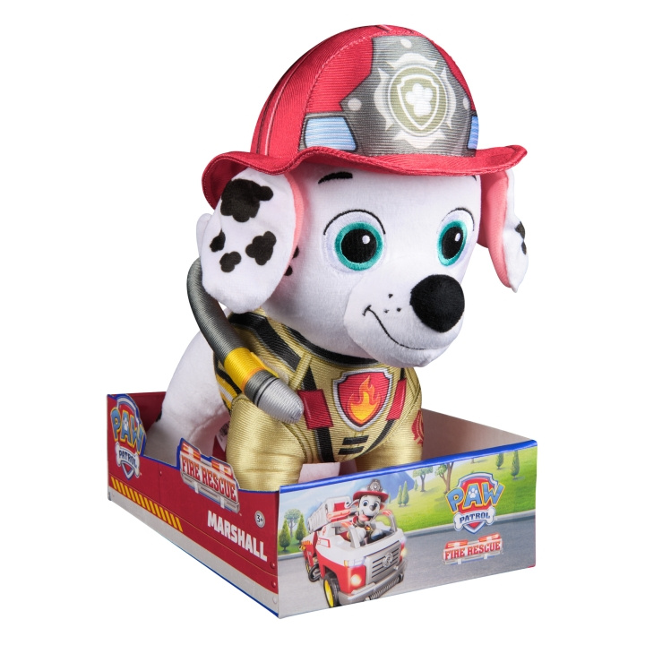 Paw Patrol Fire Rescue Deluxe plysj 30 cm - Marshall (6073667) i gruppen LEKER, BARN OG BABY / Babyleker (0-3 år) / Kosedyr hos TP E-commerce Nordic AB (D29990)