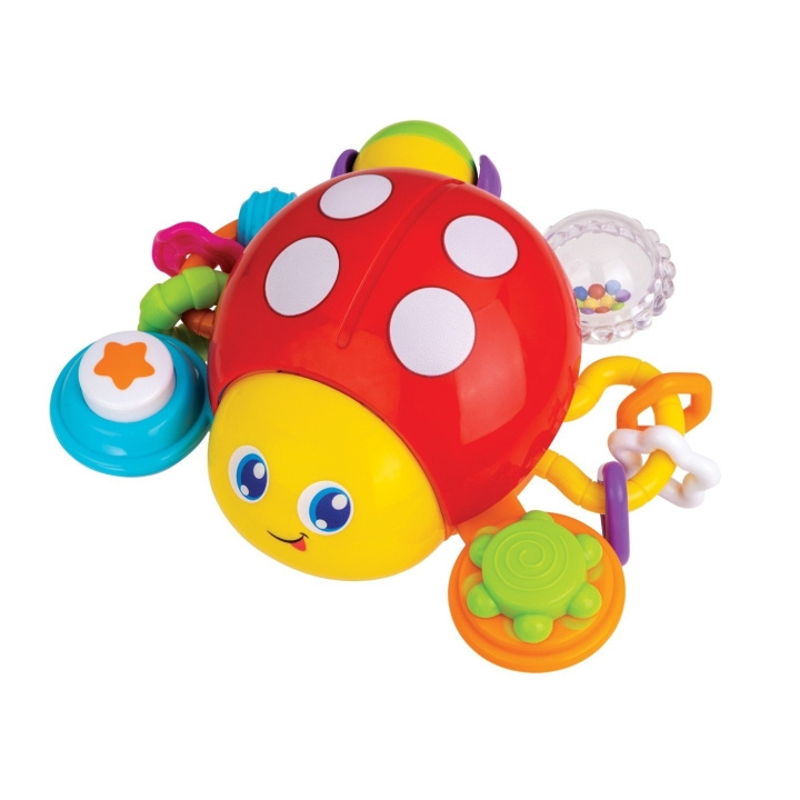 WINFUN Press \'N Go Activity Marihøne (000720) i gruppen LEKER, BARN OG BABY / Babyleker (0-3 år) / Aktivitetsleker hos TP E-commerce Nordic AB (D30024)