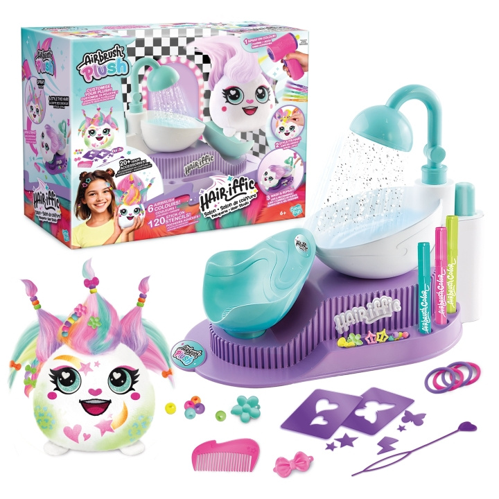 Airbrush Plush Hair-iffic frisørsalong (12044) i gruppen LEKER, BARN OG BABY / Leker / Lekesett hos TP E-commerce Nordic AB (D30046)