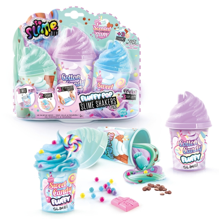 So Slime Slime Shaker Fluffy 3-pakning (1101-0) i gruppen LEKER, BARN OG BABY / Leker / Håndtverk hos TP E-commerce Nordic AB (D30048)