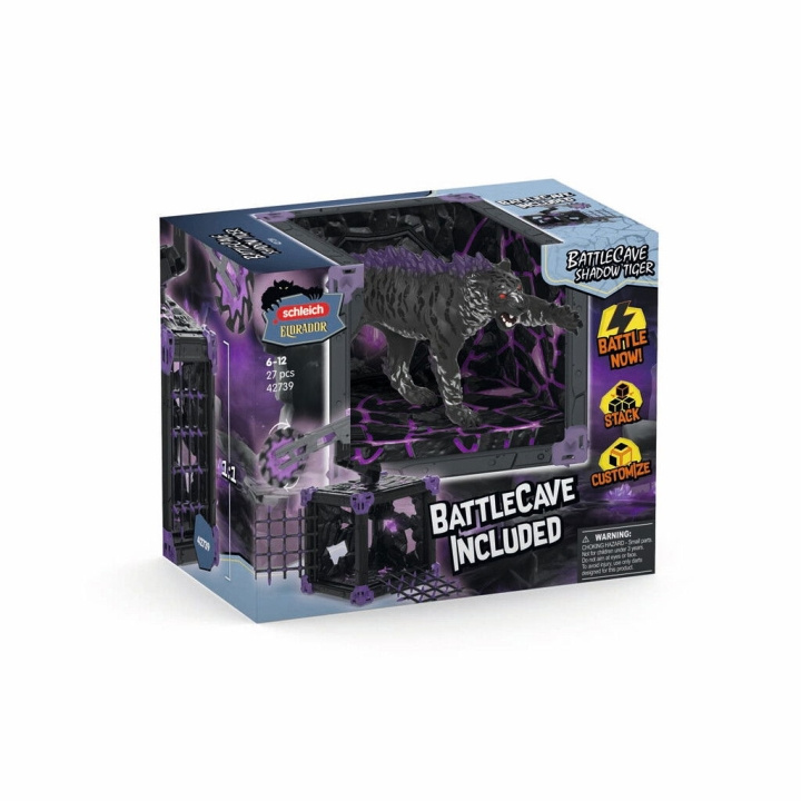 Schleich BattleCave Shadow Tiger (42739) i gruppen LEKER, BARN OG BABY / Leker / Figurer, miniatyrer og tilbehør hos TP E-commerce Nordic AB (D30065)