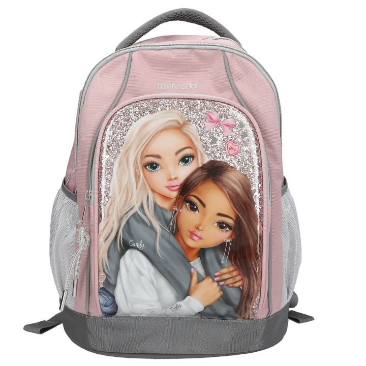 TOPModel Skolesekk MY BFF - Rosa og grå - 40 x 30 x 19 cm (413316) i gruppen LEKER, BARN OG BABY / Reise / Barnevesker / Ryggsekker hos TP E-commerce Nordic AB (D30071)