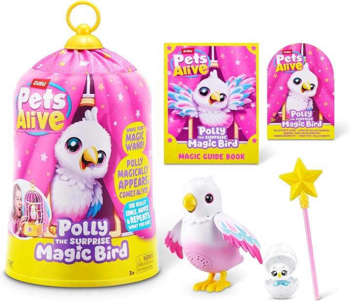 Pets Alive Polly Den magiske overraskelsesfuglen (9561) i gruppen LEKER, BARN OG BABY / Leker / Figurer, miniatyrer og tilbehør hos TP E-commerce Nordic AB (D30078)