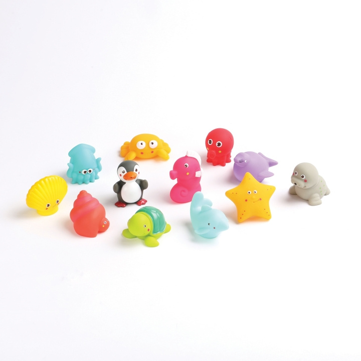 LUDI Badedyr - 12 stk - LU2174 i gruppen LEKER, BARN OG BABY / Babyprodukter / Bad hos TP E-commerce Nordic AB (D30128)