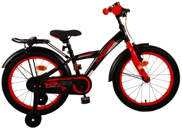Volare Barnesykkel 18 - Thombike Black/Red (51841) i gruppen LEKER, BARN OG BABY / Uteleker / Sykler & sparkesykler hos TP E-commerce Nordic AB (D30138)