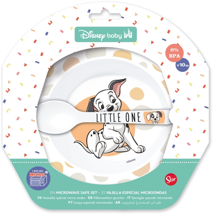 STOR BABY, småbarnssett med 2 deler - bolle + skje - Disney Clas i gruppen LEKER, BARN OG BABY / Spise & drikke / Barneserviser hos TP E-commerce Nordic AB (D30234)