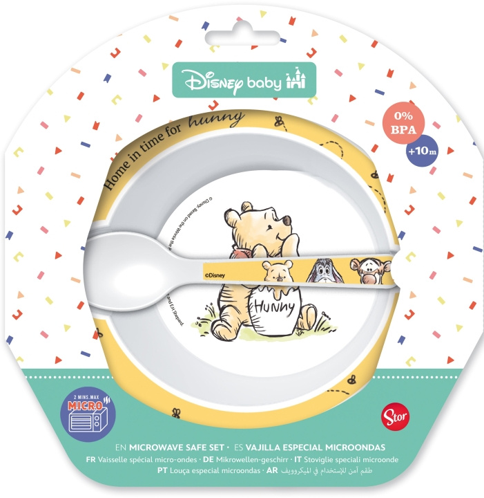 STOR Baby 2-delt sett - bolle + skje, WTP i gruppen LEKER, BARN OG BABY / Spise & drikke / Barneserviser hos TP E-commerce Nordic AB (D30235)