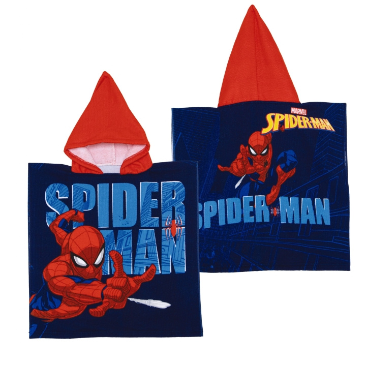 Spider-Man poncho i mikrofiber - 50 x 100 cm (SM17002) i gruppen SPORT, FRITID & HOBBY / Morsomme produkter / Morsomme produkter hos TP E-commerce Nordic AB (D30267)