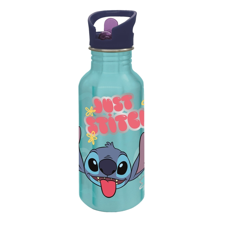 STOR STITCH ALU Bottle Sipper - 545 ml i gruppen LEKER, BARN OG BABY / Spise & drikke / Tåteflasker & tilbehør hos TP E-commerce Nordic AB (D30280)