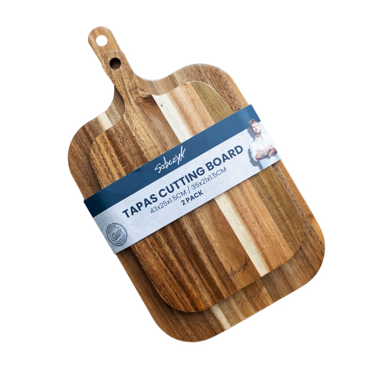 Sobczyk Tapasskjærebrett - 2-pakning - 43x25x1,5 cm og 35x21x1,5 cm - E i gruppen HJEM, HUS OG HAGE / Kjøkkenutstyr / Skjærebrett hos TP E-commerce Nordic AB (D30283)