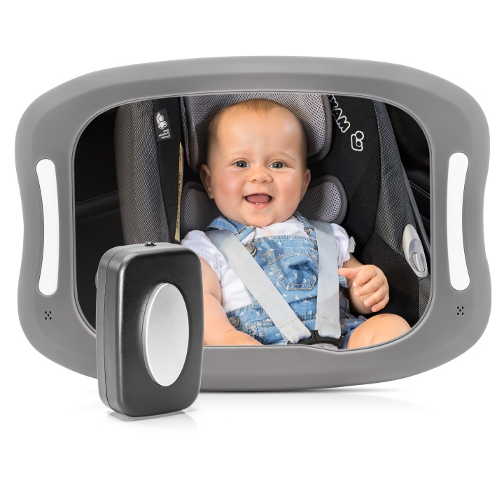 Reer BabyView Bilspeil med lys - Grå - 29 x 8 x 24 cm i gruppen SPORT, FRITID & HOBBY / Morsomme produkter / Smarte produkter hos TP E-commerce Nordic AB (D30289)