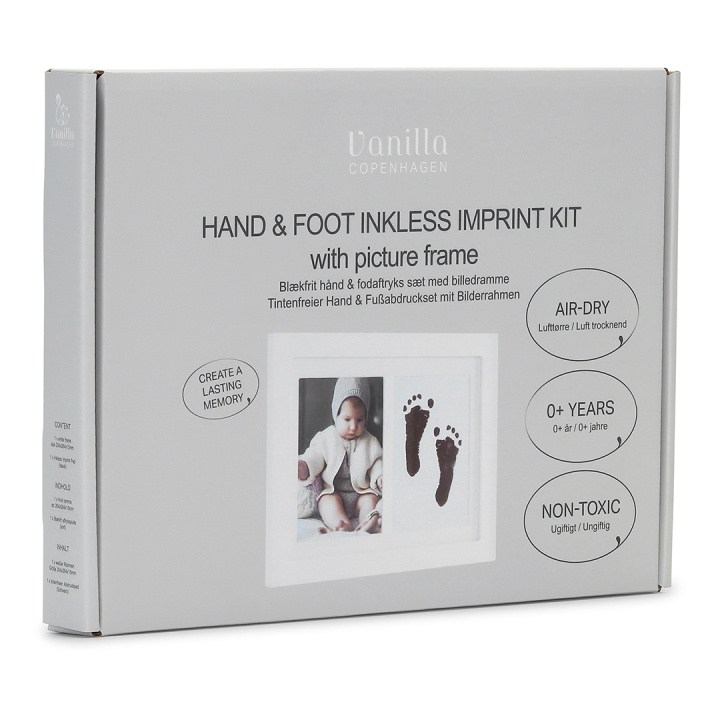 Vanilla Copenhagen Hånd- og fotavtrykk - Svart - 20,4 x 26,4 x 1,5 cm (MEMO7023) i gruppen SPORT, FRITID & HOBBY / Morsomme produkter / Smarte produkter hos TP E-commerce Nordic AB (D30306)