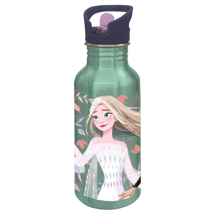 STOR FROZEN ALU flaskesipper - 545 ml i gruppen LEKER, BARN OG BABY / Spise & drikke / Tåteflasker & tilbehør hos TP E-commerce Nordic AB (D30359)