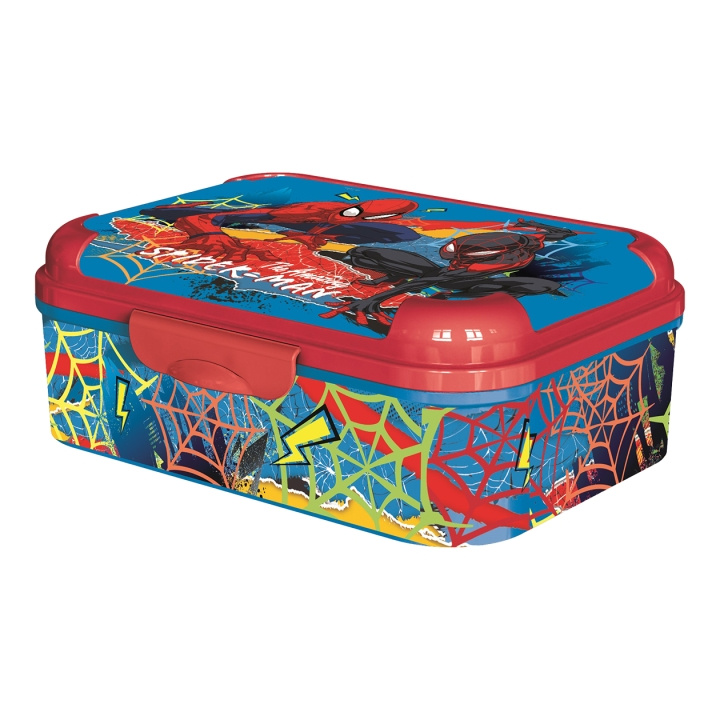 STOR SPIDERMAN Asker Matboks - fargerik - 17 x 13,5 x 6,2 cm i gruppen LEKER, BARN OG BABY / Spise & drikke / Barneserviser hos TP E-commerce Nordic AB (D30367)