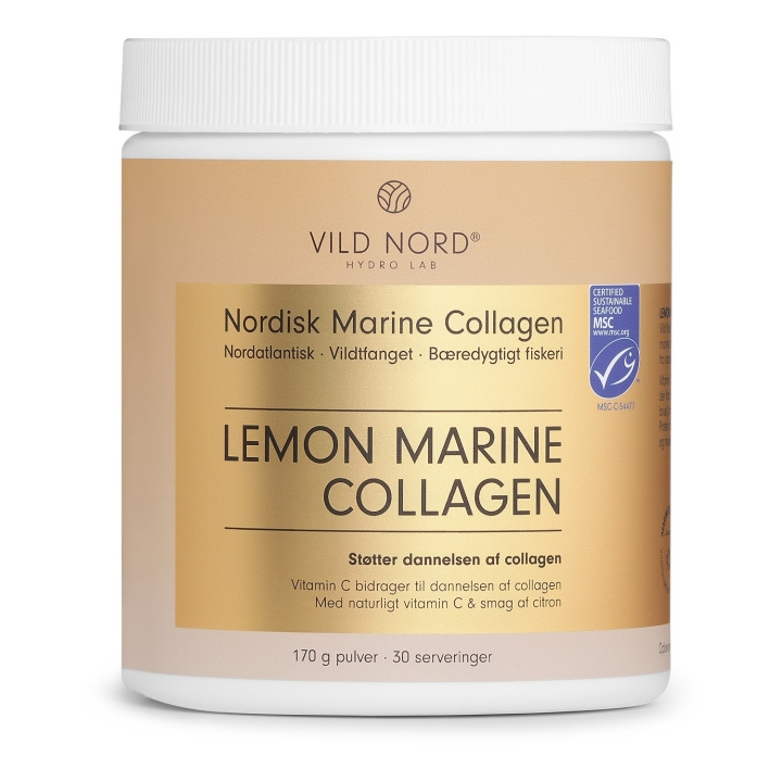 VILD NORD Lemon Marine Collagen 170 gram i gruppen HELSE OG SKJØNNHET / Helsepleie / Andre hos TP E-commerce Nordic AB (D30371)