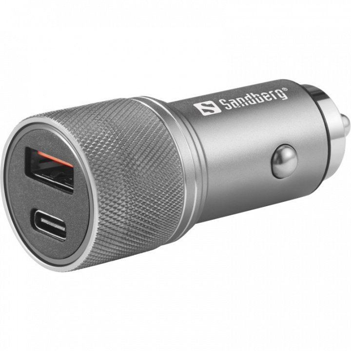 Sandberg Billadere 1xQC3.0+1xUSBC 48W i gruppen SMARTTELEFON & NETTBRETT / Ladere og Kabler / Billader hos TP E-commerce Nordic AB (D30377)