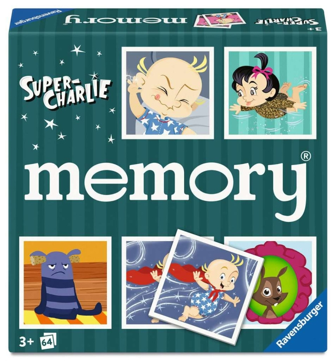 Ravensburger Super Charlie Memory - (10624924) i gruppen LEKER, BARN OG BABY / Spill / Brettspill hos TP E-commerce Nordic AB (D30378)